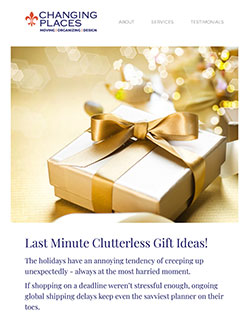 Clutterless Gifts